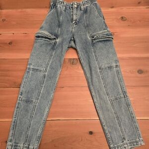 PacSun Light Wash Cargo Y2K Jeans - Size S